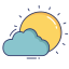 Clouds and sun