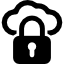 Заблокированный навесной замок безопасности Интернета