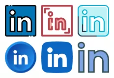 linkedin icons