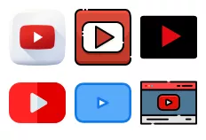 youtube icons